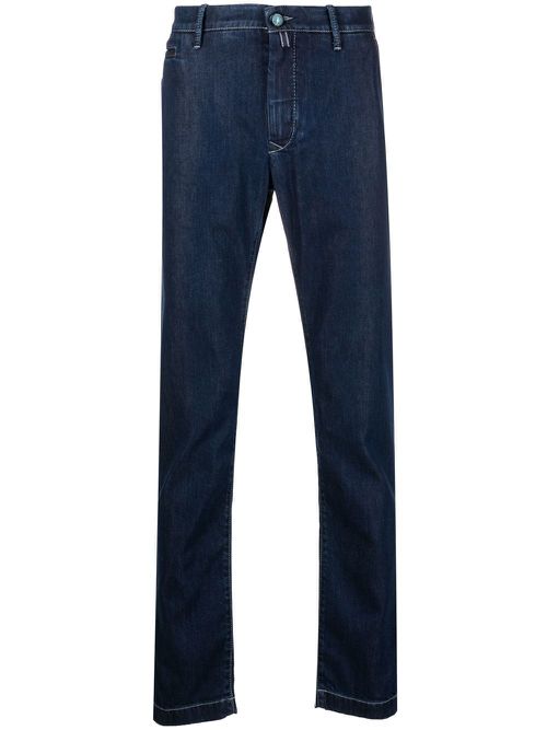 Logo-patch jeans - Blue