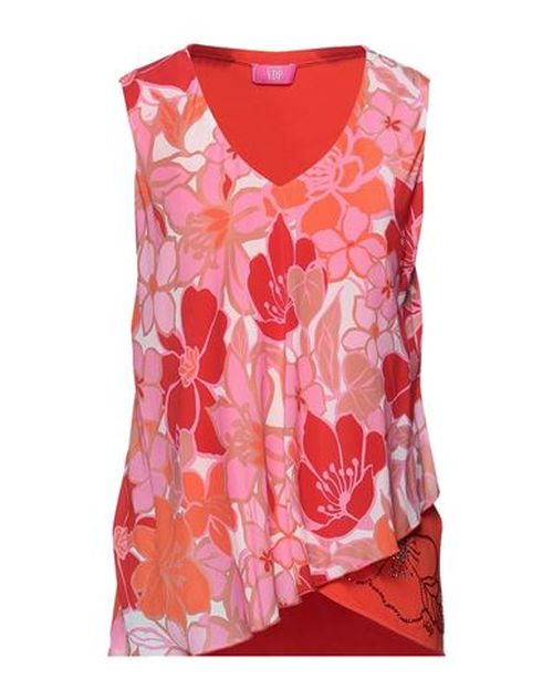 Club Woman Top Coral Size 10 Viscose, Elastane