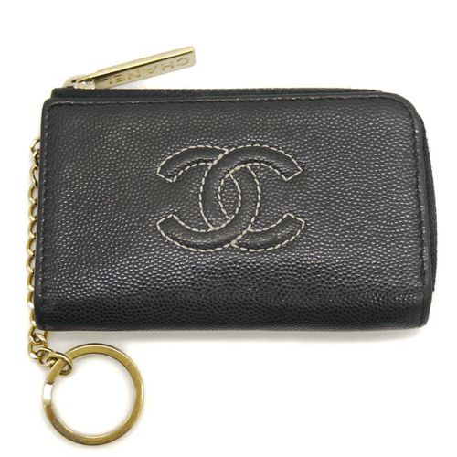 Grained Calfskin Coin Purse/Coin Case (Pre-Owned)