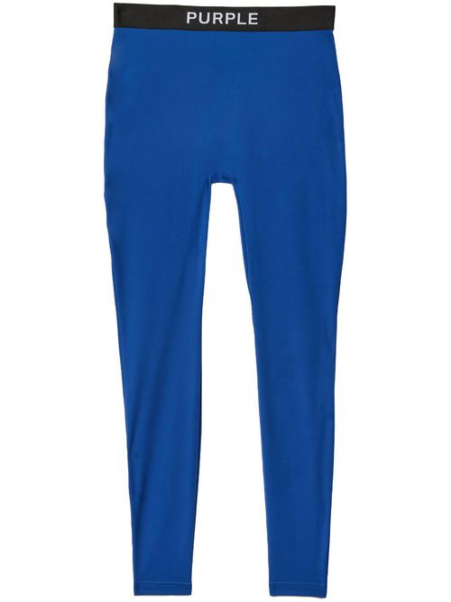 Fine-knit leggings - Blue