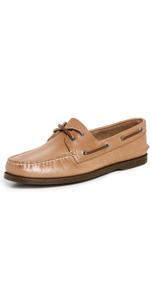 Sperry Authentic Original 2 Eye Leather Boat Shoes Royal Brown