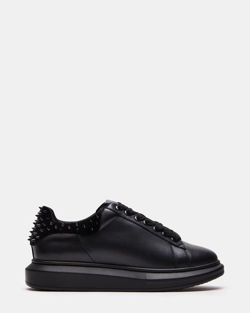 Steve Madden Men's Frosting Lace-Up Sneakers - Black - - Leather