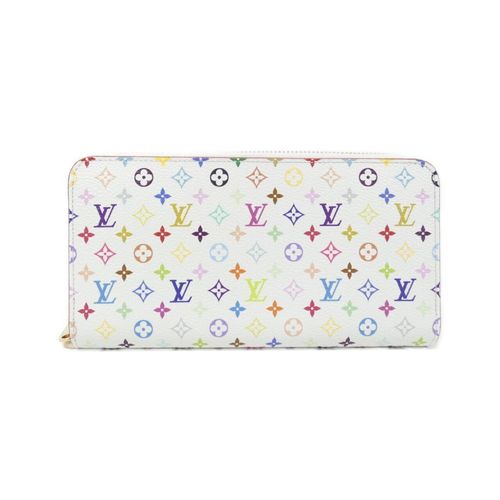 Louis Vuitton White Coated Canvas Long Wallet Bi-Fold Pre-Owned