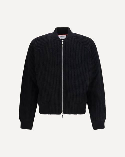 Knit Bomber Jacket Male 4