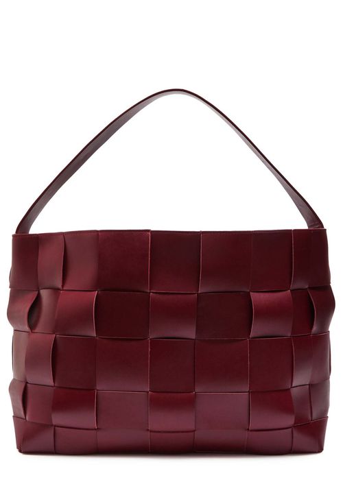 ST. Agni Woven Large Leather Tote