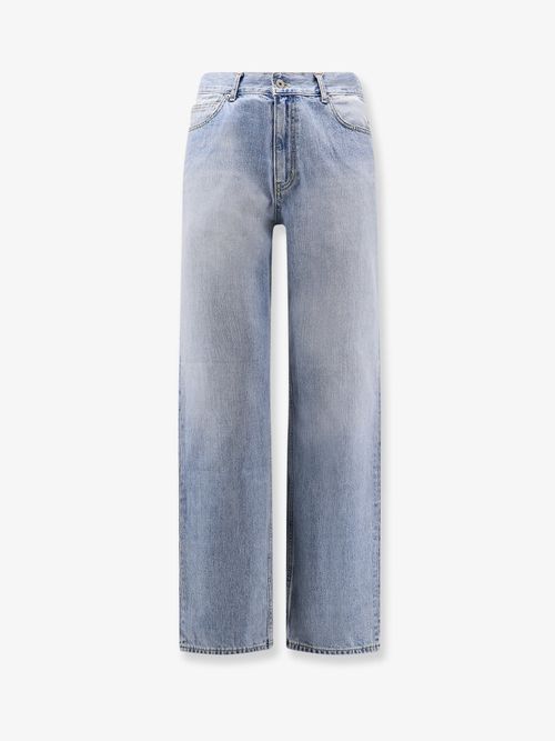 Straight Fit Cotton Jeans — Blue