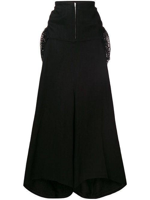 Tube waisted trousers - Black