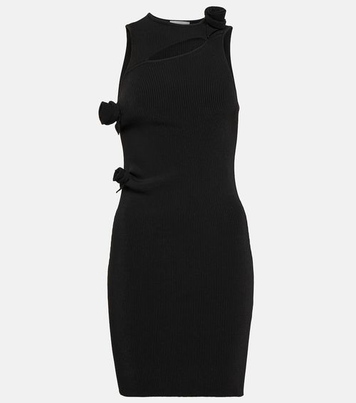 Appliquéd cutout minidress