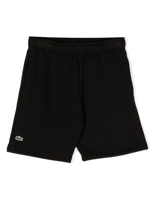 Logo-patch track shorts - Black