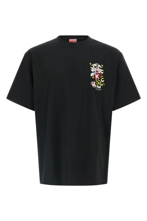 'Wild Tiger Embroidered' T-Shirt