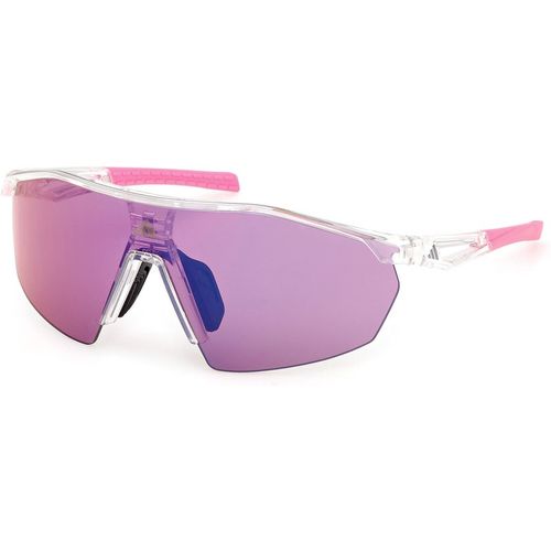 Adidas Sport Unisex Adidas Sport SP0116 ANEMOS LIGHT S 26Z Sunglasses Injected Transparent Violet Mask Norma