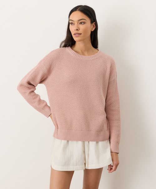 Women's Blush Pink Shoreline Pullover Sweater
