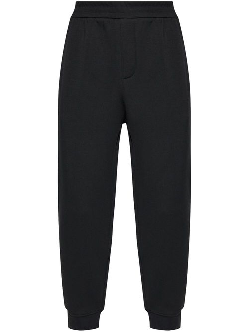 Elasticated track pants - Black