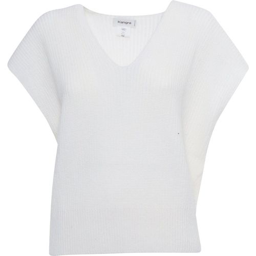 Kangra Cashmere Gilet Chiuso Costa Inglese Scollo V
