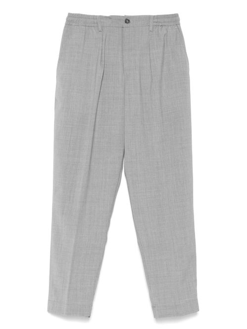 The Editor mélange-effect trousers - Grey