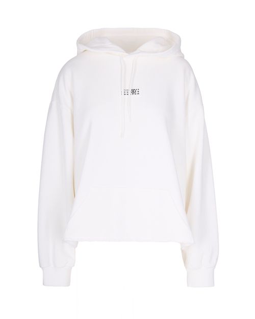 Numeric Signature Logo Sweatshirt — White