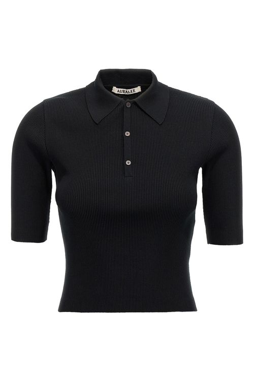 Ribbed Polo Shirt