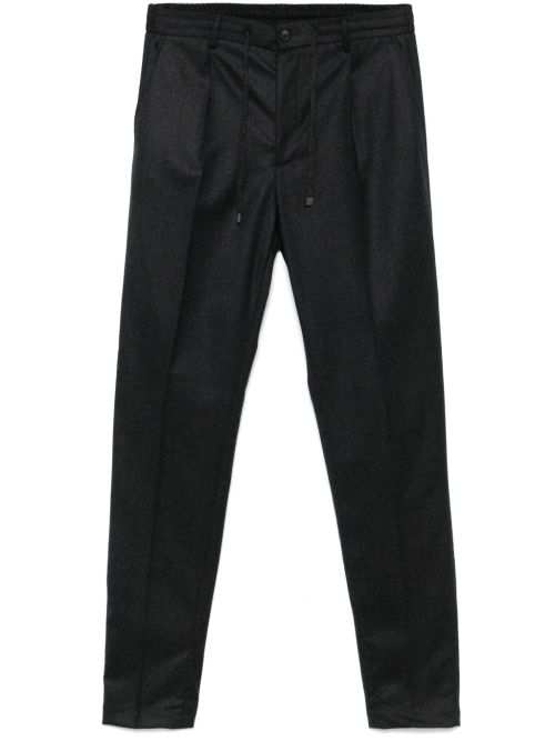 Pleat-detail trousers - Grey