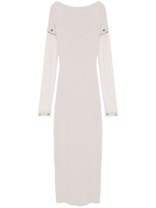 Grey Pre Knitted Long Dress