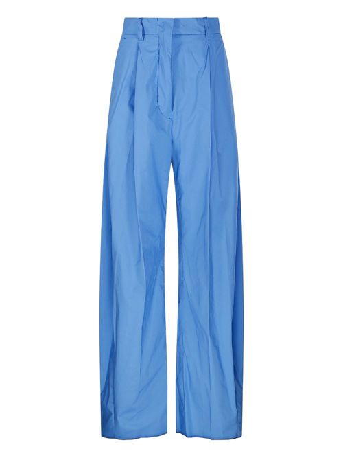 THELATEST cotton straight-leg trousers - Blue