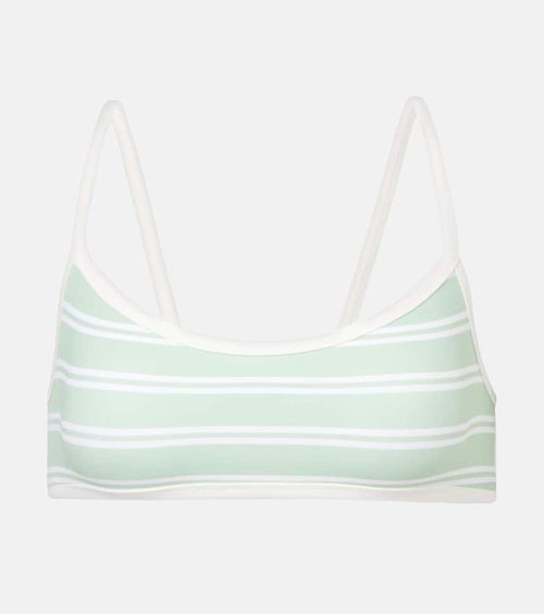Ligne striped bikini top