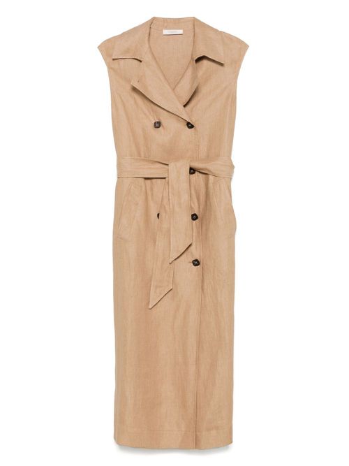 Glanshirt Ginnie midi dress - Brown