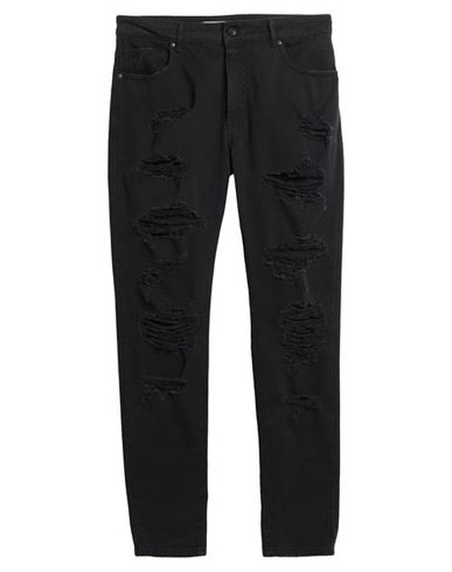 Nostrasantissima Man Jeans Black Size 30 Cotton, Elastane