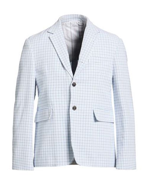 Man Blazer Sky blue Size 3 Cotton, Polyamide