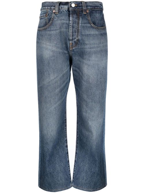 Cropped flared jeans - Blue
