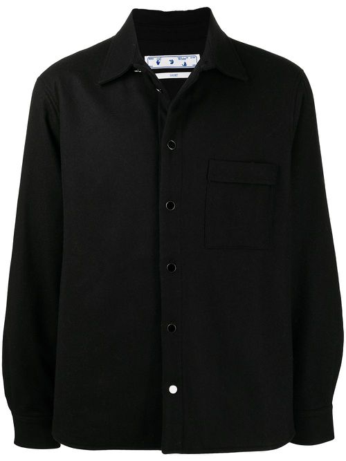 Long-sleeve shirt jacket - Black
