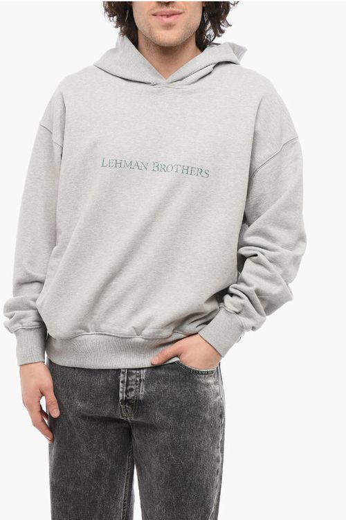 Cotton LEHMAN BROTHERS Hoodie with 2-Pockets size M