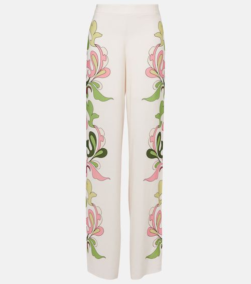 Inamorata printed high-rise wide-leg pants