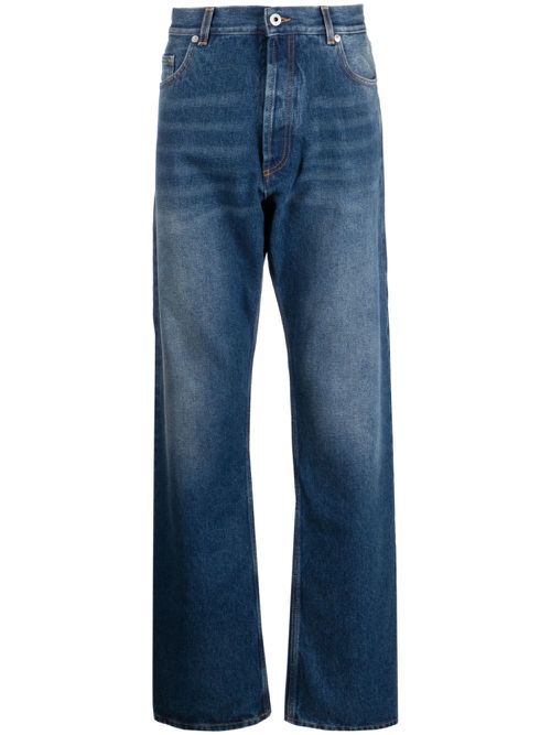 Loose-fit straight-leg jeans - Blue