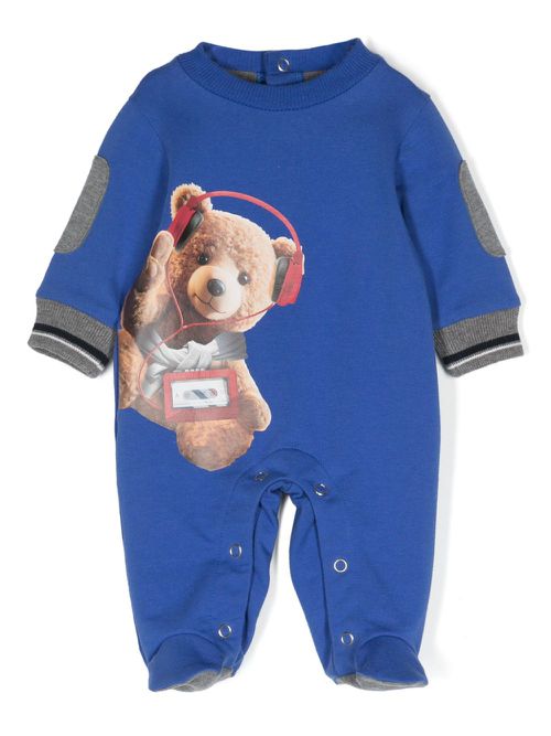 Teddy bear-print pyjamas - Blue
