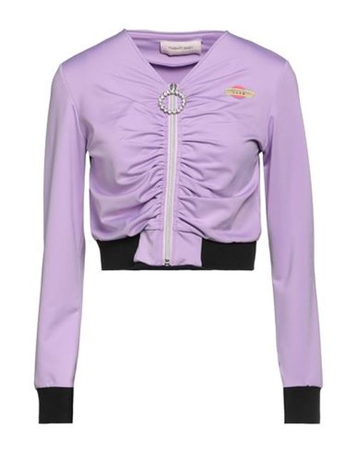 Woman Sweatshirt Lilac Size 6 Polyester, Elastane