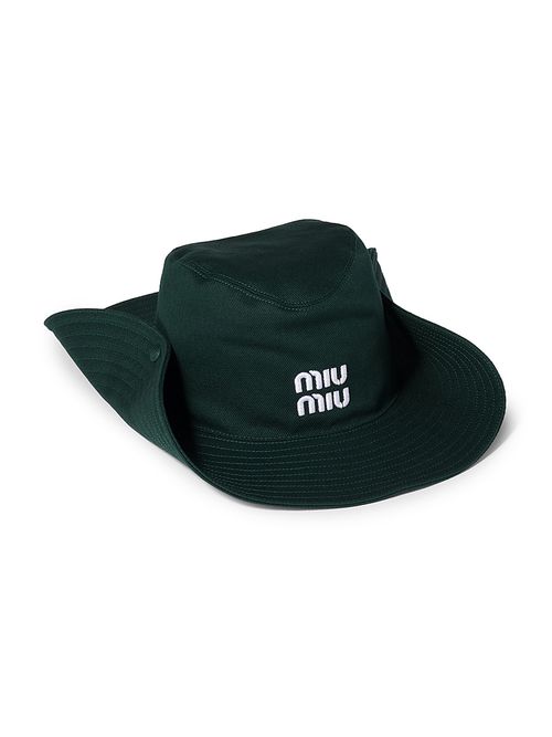 Women's Drill Cowboy Hat - Dark Green