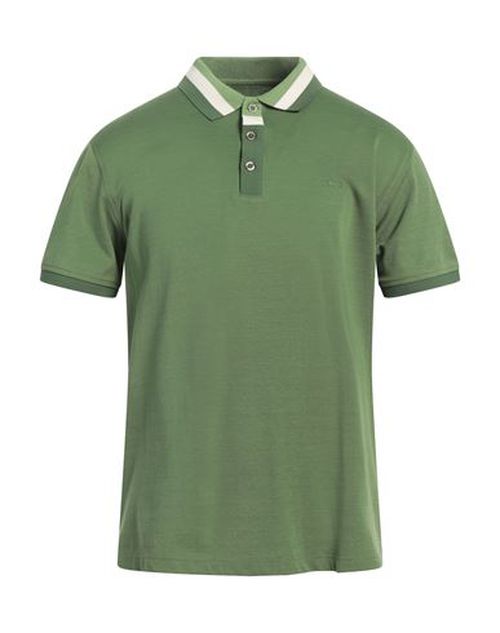 Man Polo shirt Green Size L Cotton