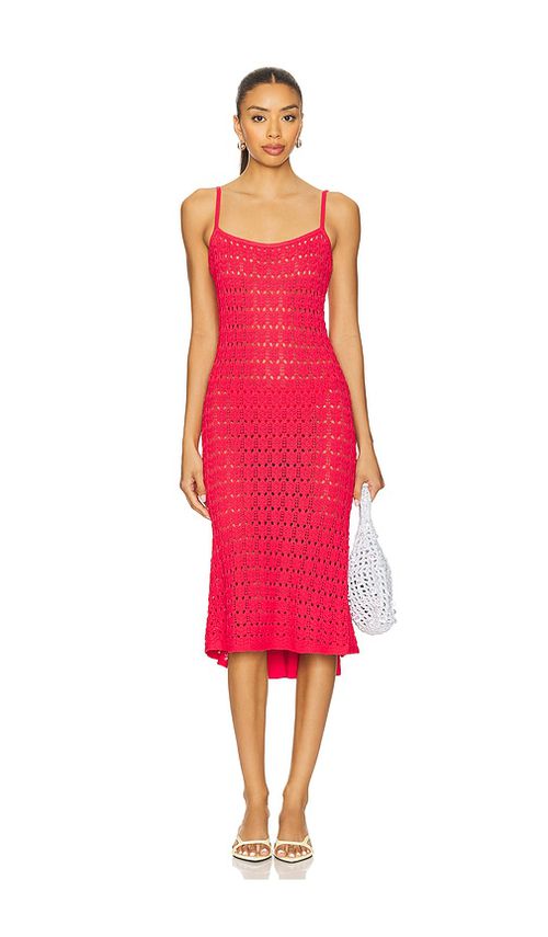 PQ Peggy Dress in Red.  M/L. Also in