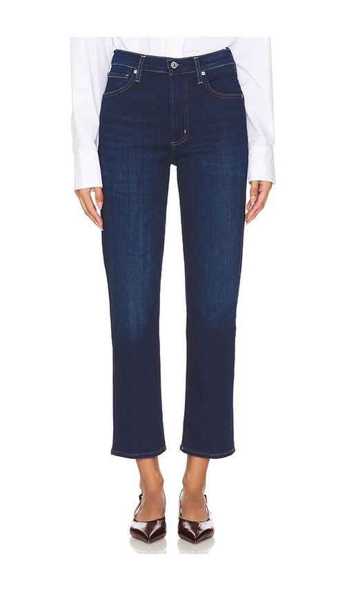 Citizens of Humanity STRAIGHT-JEANS MIT HOHEM BUND CAIA in Denim-Dark. Größe 31. Also in 24, 25