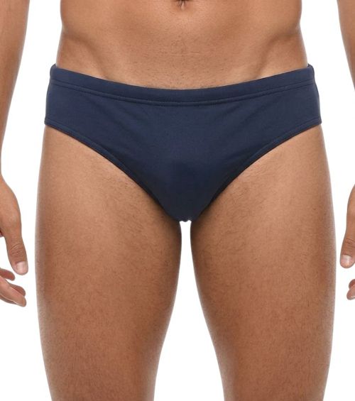 Blue Solid swim Brief