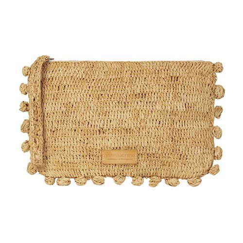 Raffia Flat Pouch