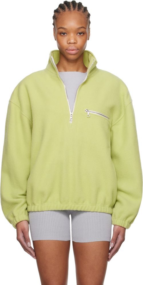 Rier Green Polar Fleece Sweater