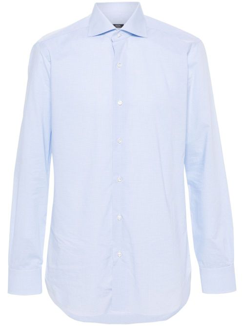 Check-pattern shirt - Blue