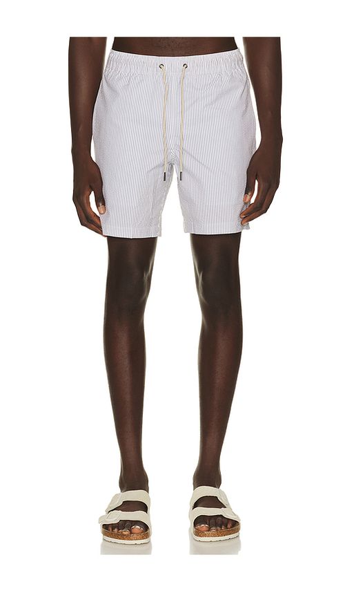 Fair Harbor Bayberry Swim Trunk in Grey. M. Also in S, L, XL/1X