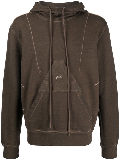 X Diesel Red Tag logo hoodie - Brown