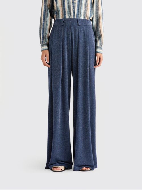 MOMONÌ Pants Woman color Blue