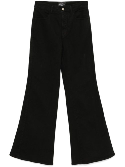 High-rise bootcut jeans - Black