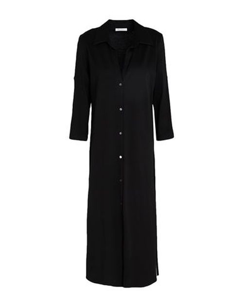 Woman Midi dress Black Size XL Cotton