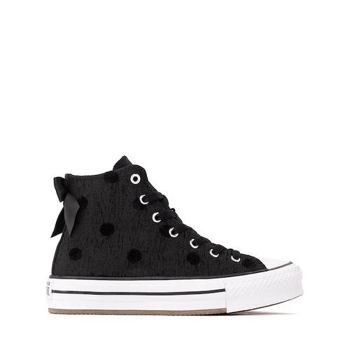 Converse Chuck Taylor All Star Lift Bows High-Top Sneaker - Big Kid - Black