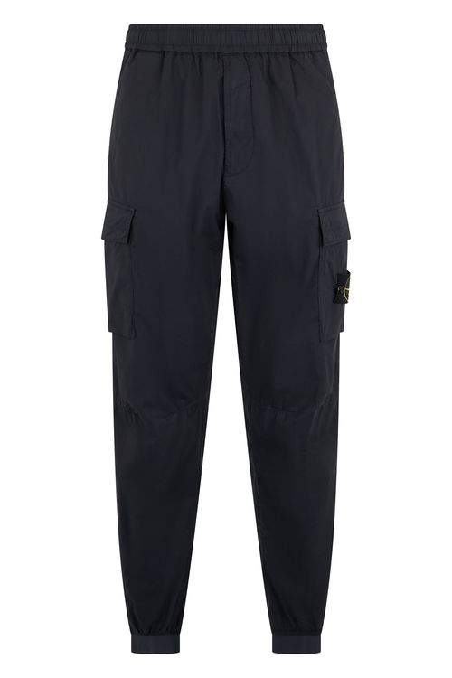 Slim Fit Cargo Pants with Elastic Waistband
